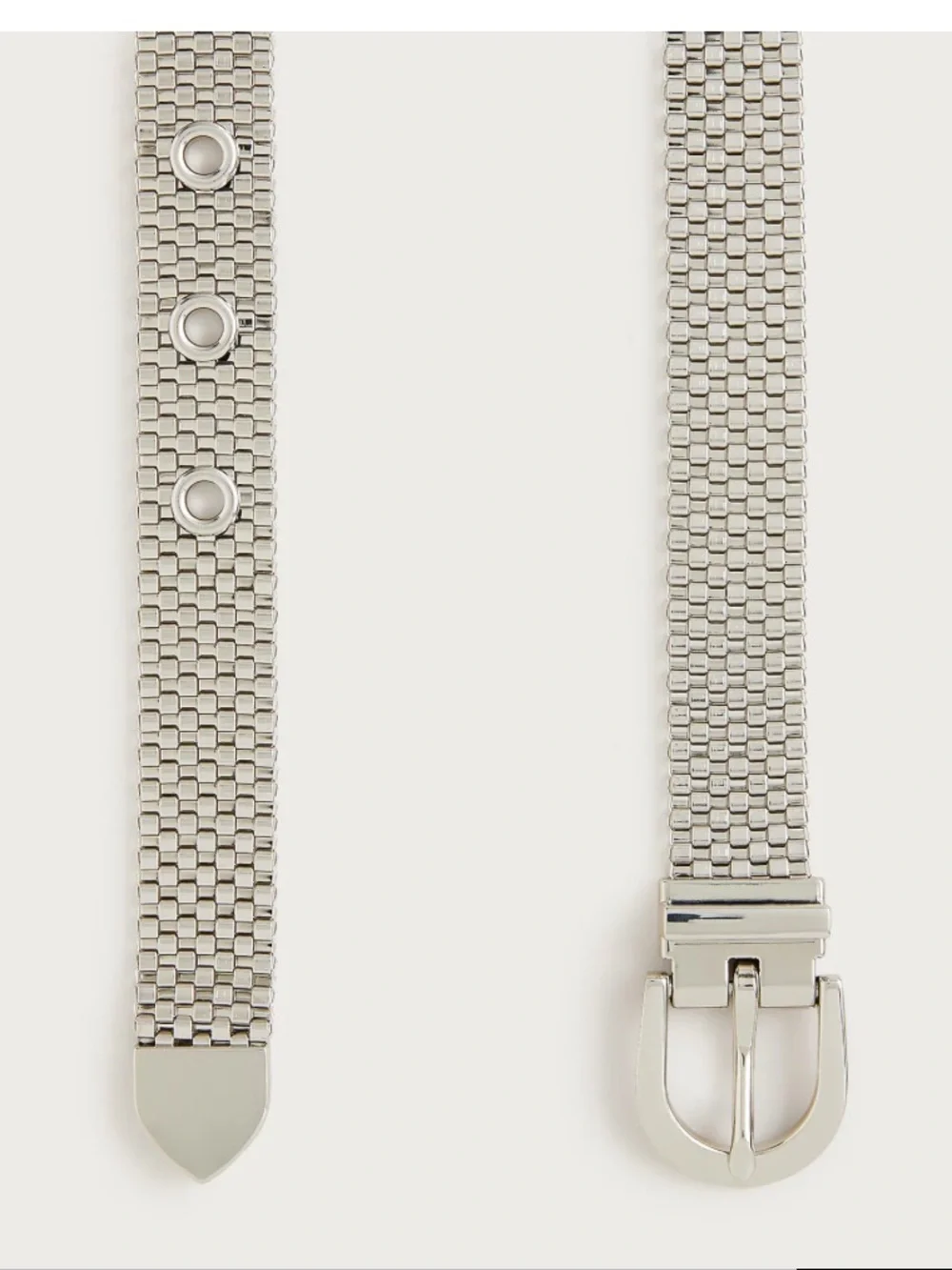 J. Crew, NWT — Watchband Chain Belt in silver - Picture 3 of 8